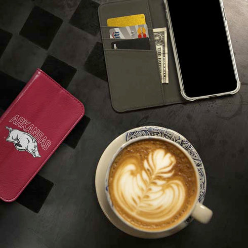 University of Arkansas-Fayetteville Razorbacks Logo iPhone 15 Pro Folio Case